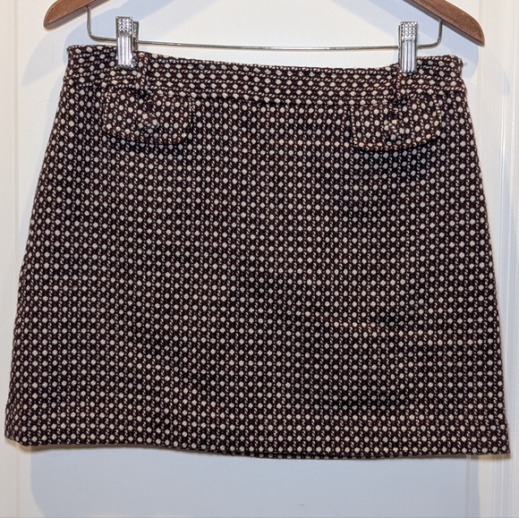 Banana Republic Textured Pink and Black Mini Skirt - Picture 3 of 10